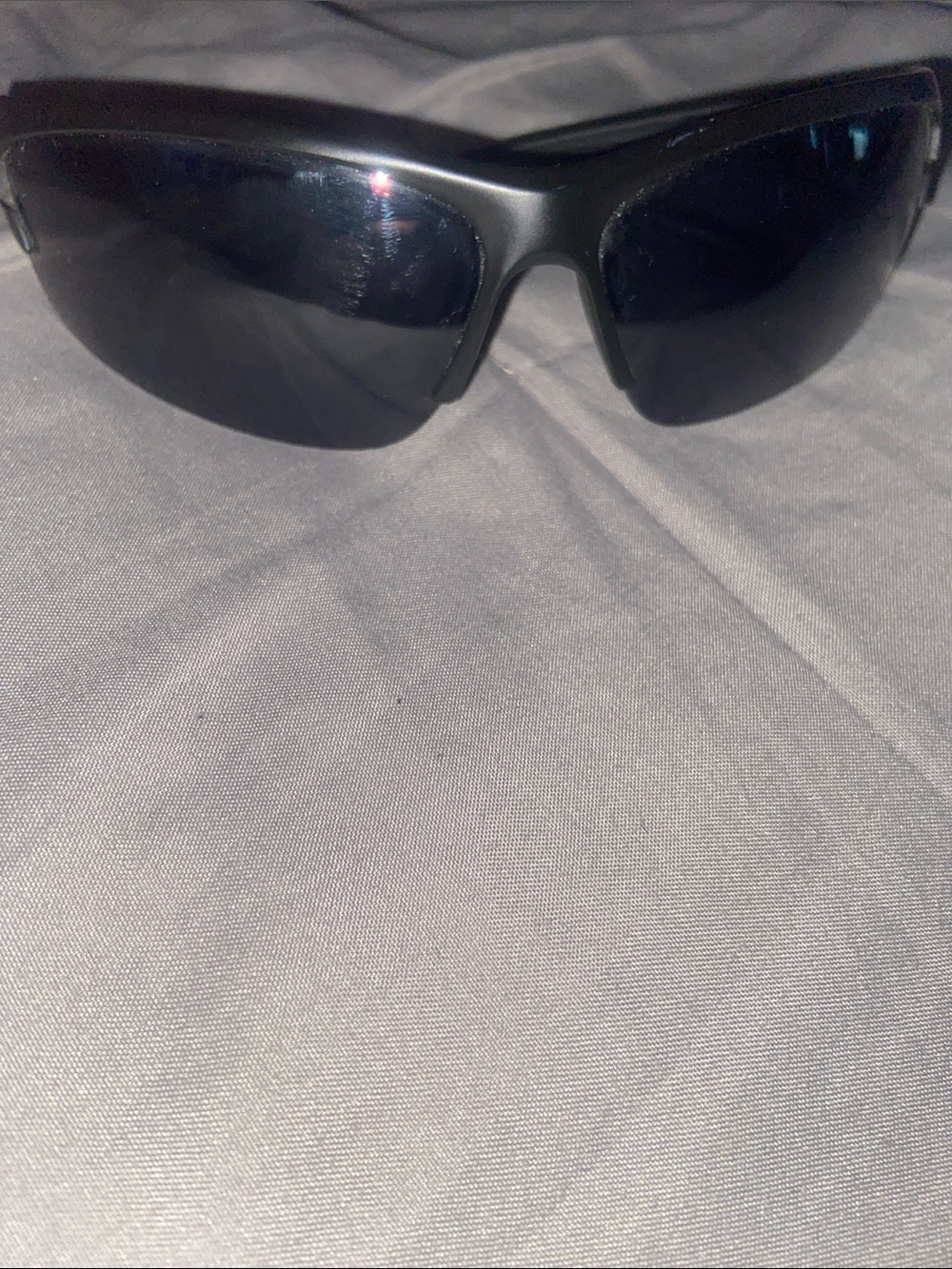 Reebok Matte Black Sport Sunglasses with Dark Lenses